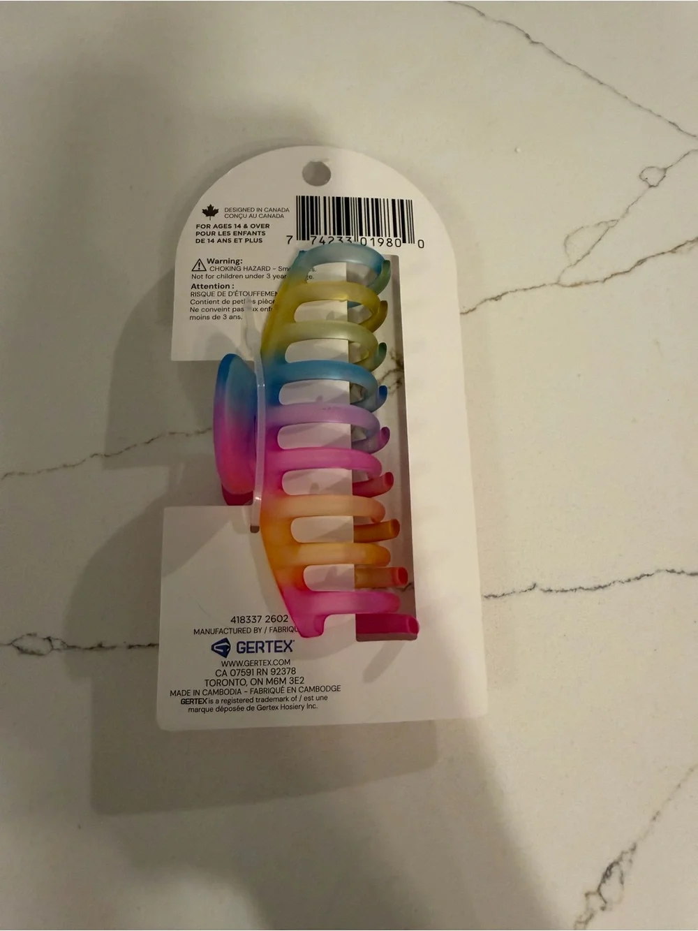 NWT Sophi Rainbow Gradient Matte Hair Claw Clip – Brand New